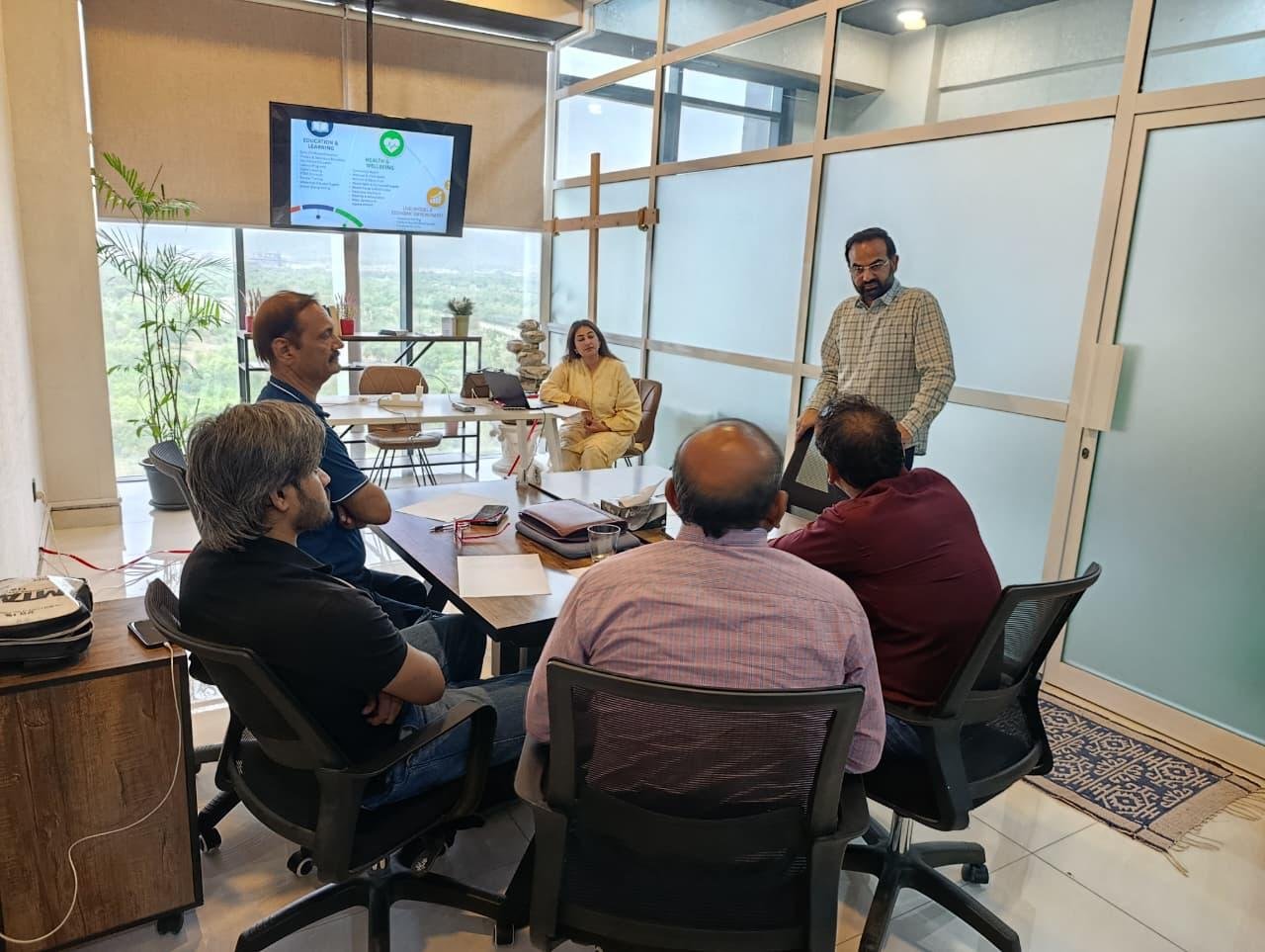 CCD team facilitating a community development planning session
